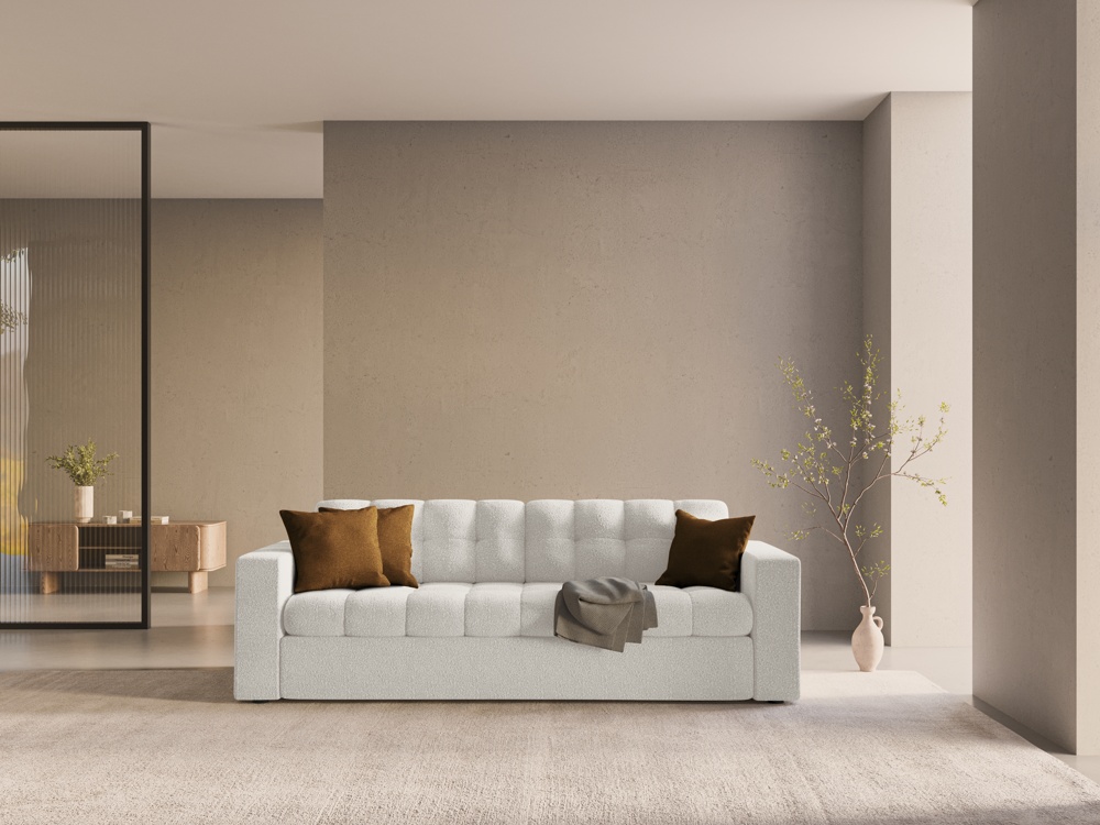 CXL by Christian Lacroix: Yohan - canapé convertible avec coffre de rangement 3 places