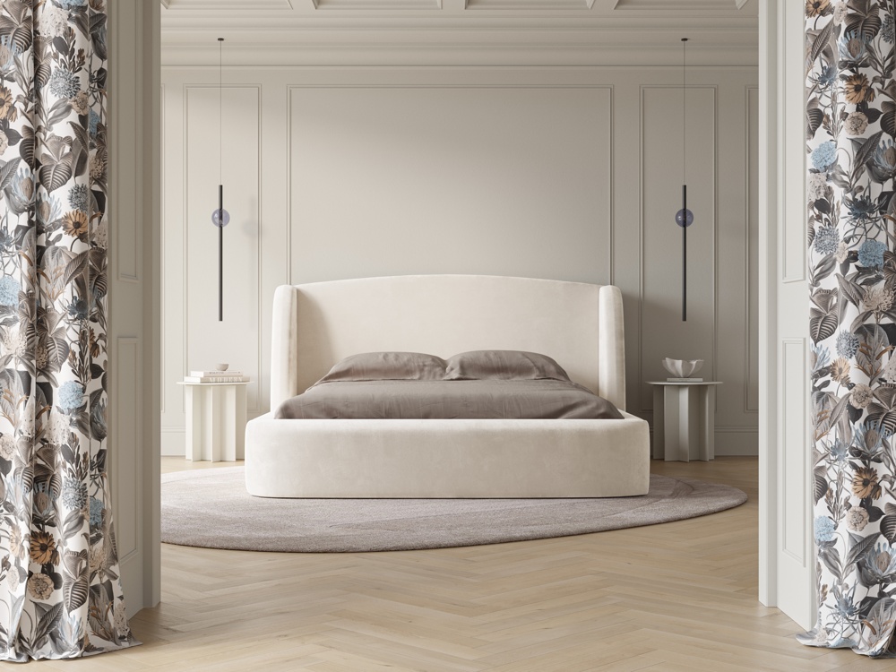 CXL by Christian Lacroix: Aude - lit avec tête de lit en velours