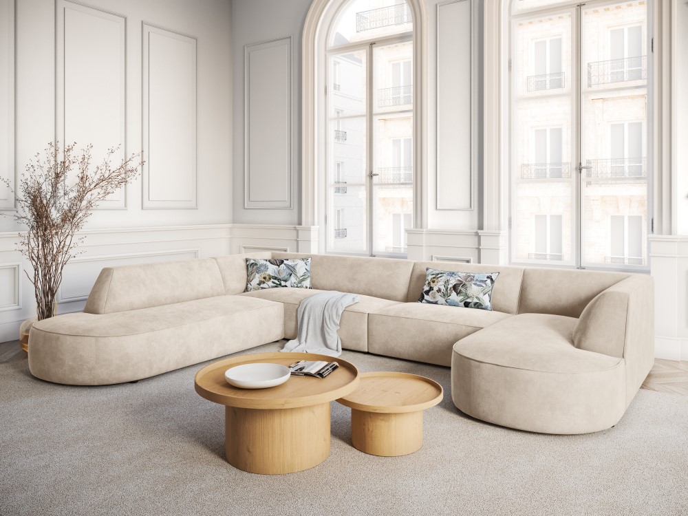 CXL by Christian Lacroix: Charles - canapé d'angle panoramique 7 places