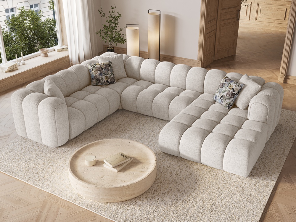 CXL by Christian Lacroix: Elise - canapé d'angle panoramique 6 places