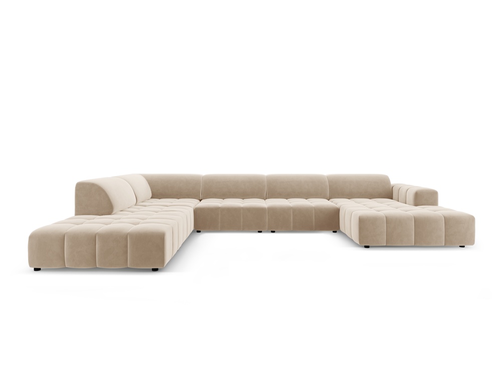 CXL by Christian Lacroix: Luc - canapé d'angle panoramique 7 places