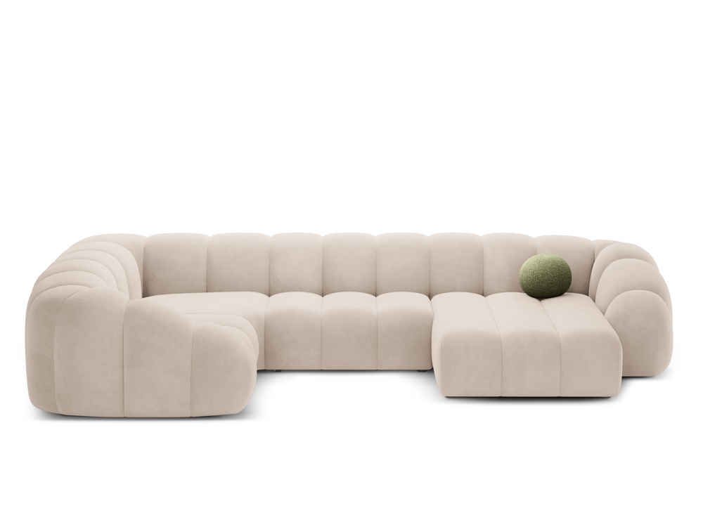 CXL by Christian Lacroix: Lyna - canapé d'angle panoramique 6 places