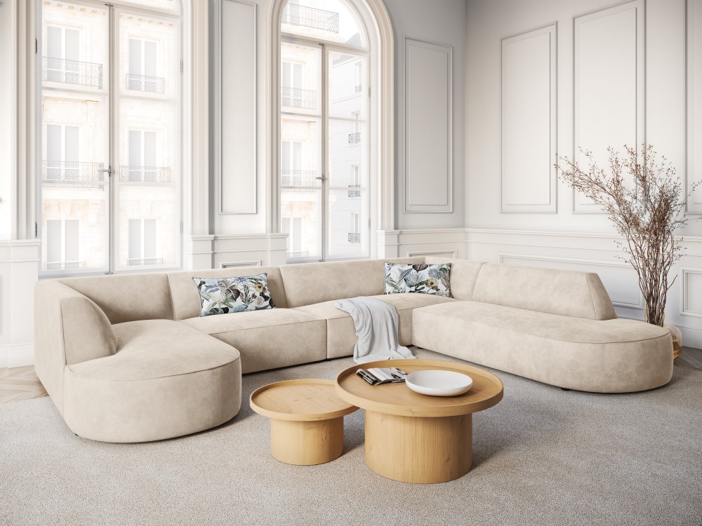 CXL by Christian Lacroix: Canapé d'angle panoramique, "Charles", 7 Places, 366x273x69
Fabriqué en Europe - canapé d'angle panoramique 7 places